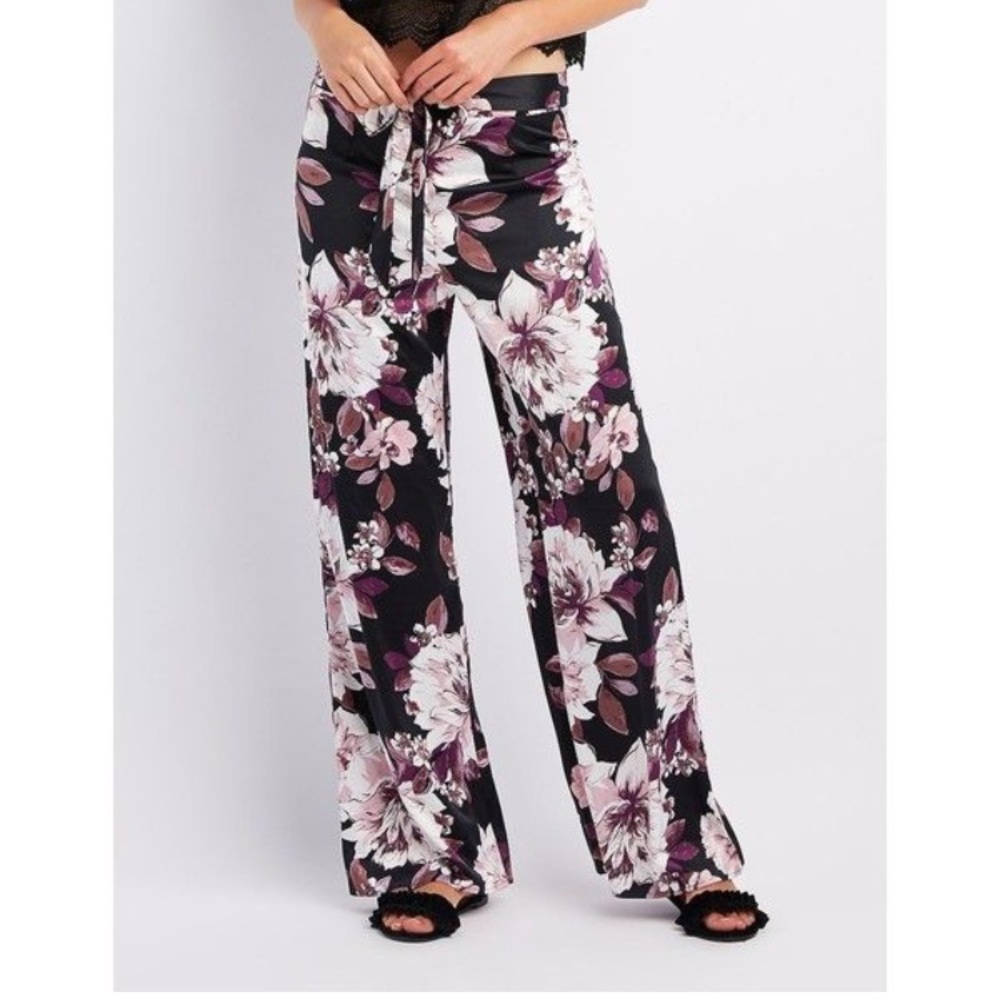 Floral palazzo pants